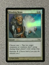 MTG MAGIC THE GATHERING BLINDING BEAM 1X (FOIL) MIRRODIN - COMMON - LIGHT PLAY