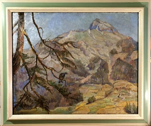 SANDRO MANTOVANI (Torino 1897 – 1983) - Paesaggio montano - Foto 1 di 5