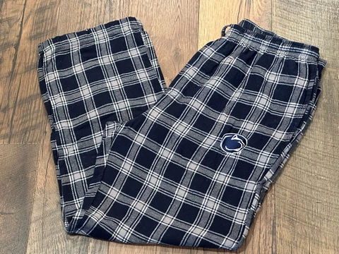 Penn State Nittany Lions NCAA Men's Plaid Pajama Pants Size Large - Pre-owned Cover