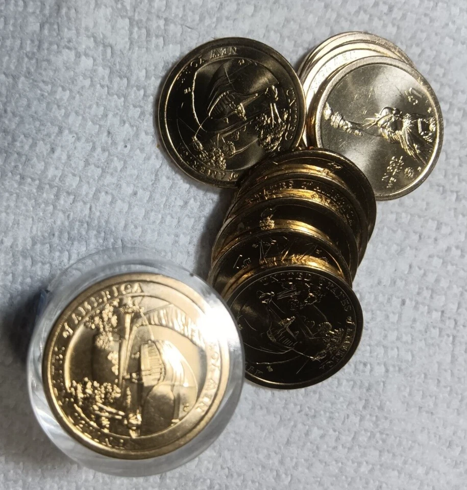 2021 D 12PC  NEW YORK (NY) INNOVATION DOLLARS 12 GOLDEN UNCIRCULATED DOLLARS - Image 1 of 1