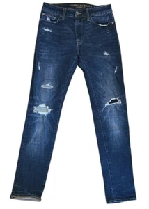 Pantalones de mezclilla para hombre American Eagle Oufitters azules calce ajustado talla 30x32 Next Level Flex. - Imagen 1 de 6