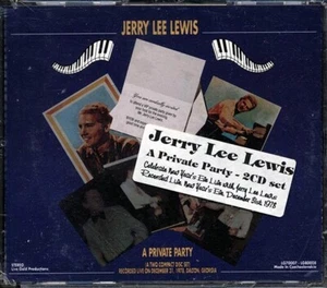 JERRY LEE LEWIS A Private Party Recorded Live Dec 31, 1978 Dalton Georgia 2 CD - Picture 1 of 2