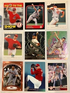 Lote de 9 tarjetas de béisbol Andy Benes de los Cardenales de San Luis - Imagen 1 de 2