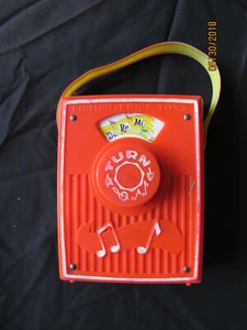 Radio de bolsillo de cuerda Fisher Price 1969 caja de música juguete Do Re Mi 759 - Imagen 1 de 3