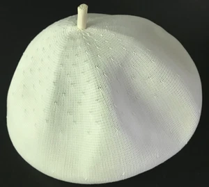 Vintage Kangol Beret Zephyr Alison Made in England White Women's Cap Hat - Picture 1 of 7