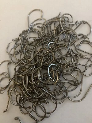 100 ganchos desplazados círculo pulpo 3/0 negro cromo BLN punto ultra afilado paquete a granel Foto 1 de 4