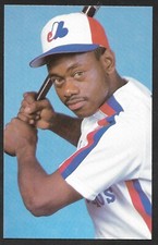 1990-91 PETRO CANADA Marquis Grissom  EXPOS  3-1/2 x 5-1/2  PHOTO POSTCARD #2