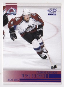04-05 Pacific Teemu Selanne /250 BLUE Parallel Avalanche 2004