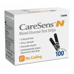 CareSens N Blood Glucose 100 TEST STRIPS Long expiry ( 100% genuine Product)