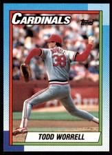 1990 Topps Todd Worrell Baseball Cards #95