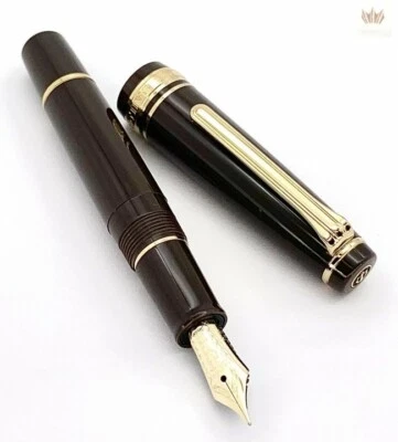 SAILOR PROGEAR SLIM (SAPPORO) MINI PLUMA ESTILOGRÁFICA MARRUECOS PUFF MARRÓN CON ADORNOS DORADOS Foto 1 de 4
