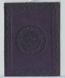 L23 American Tobacco Leather, State Seals, 1912, Iowa (Purple) - Picture 1 of 1