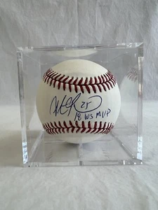 Steve Pearce Toronto Blue Jays Signed Autograph 2018 WS MVP Baseball PSA COA - Picture 1 of 8