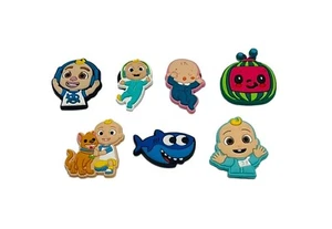 Coco Melon Characters Themed Set of 7 Mini Size Fridge Magnets - Picture 1 of 1