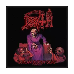 OFFICIAL LICENSED - DEATH - SCREAM BLOODY GORE SEW-ON PATCH DEATH METAL - Imagen 1 de 1