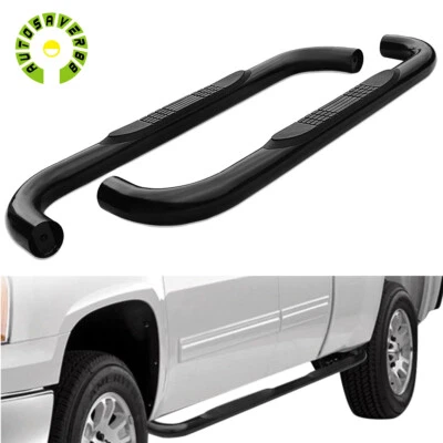 3" Running Boards for 1999-2018 Silverado Sierra 1500 2500 Regular Cab Side Step — 第 1/4 张图片