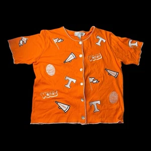 Tennessee Vols 90s Vintage Castle Sport Orange Button Up Gr. L - Bild 1 von 6