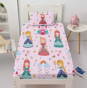 Cute Princess Sheet Sets for Girls Teens Twin Size Breathable Microfiber Fair... - Picture 1 of 6