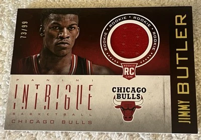 2012-13 Panini Intrigue Jimmy Butler Rookie Patch 73/99 Chicago Bulls HOF RARE - Image 1 of 4