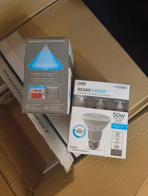 Feit Electric PAR20/ADJ Blanco Brillante Intellibulb BeamChoice Bombilla LED Foto 1 de 3