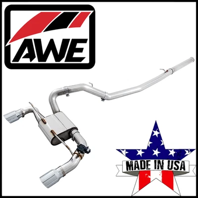 AWE Tuning SwitchPath Cat-Back Exhaust System fits 2016-2018 Ford Focus RS 2.3L - Image 1 of 4