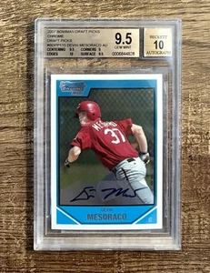 2007 Bowman Chrome Devin Mesoraco Auto RC BGS 9,5 gemma come nuovo - Foto 1 di 2
