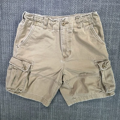 Pantalones Cortos De Colección Abercrombie Fitch Carga Juvenil 16 Tostado Distress Carga Utilidad Paracaidista Foto 1 de 4