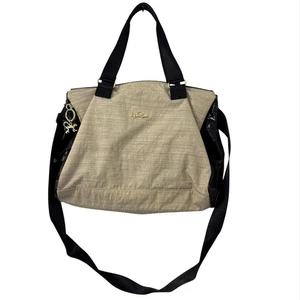 Kipling Genni Tote Bag Rare Travel Beige Black - Picture 1 of 7