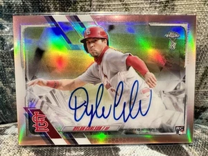 2021 Chrome Ben Baller Rose Gold Refractor #8/10 - Dylan Carlson Rookie Auto RC - Picture 1 of 2