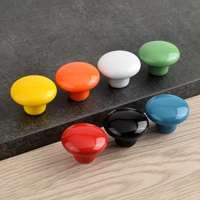 Möbelknopf Möbelgriffe Schrankgriff Keramik Schubladengriffe runde Möbelknäufe - Bild 1 von 4