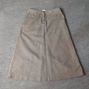 L.L. Bean Herrinbone Maxi Damen 10 Reg klassische Passform Taschen Taille 32 - Bild 1 von 10