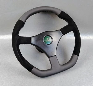 ISUZU IMPULSE 1990 DESIGN BY LOTUS MOMO  3SPOKE BLACK STEERING WHEEL ASSEMBLY - Bild 1 von 17