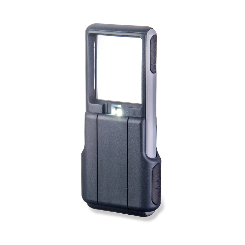 Carson MiniBrite 3x Power LED Lighted Slide out Magnifier With Protective Sleeve