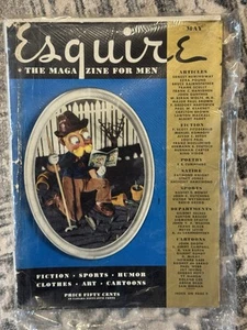 RARE!! 1935 MAY ESQUIRE MAGAZINE - NICE ILLUSTRATIONS, COVER AND ADS 300+ PAGES - Picture 1 of 2