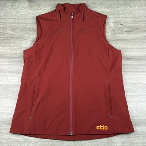 Chaleco Stio Mujer Talla Mediana Rojo Jackson Hole, Wyoming Cremallera Completa Exterior *Leer* - Imagen 1 de 23