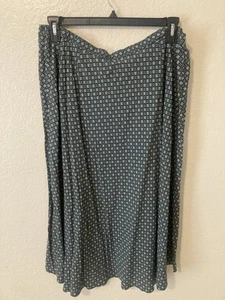 J Jill Women’s Plus Size 2x Skirt Hunter Green Floral New With Tag - Picture 1 of 3