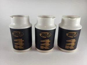 Set Of 3 Vintage BG Motor Logo Koozie Kup With drink through Lid - Picture 1 of 6