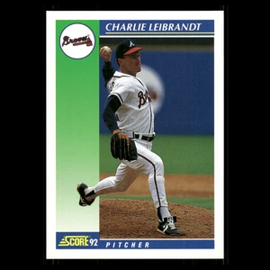 Tarjeta de béisbol Charlie Leibrandt #105 1992 Score Atlanta Braves MLB - Imagen 1 de 3