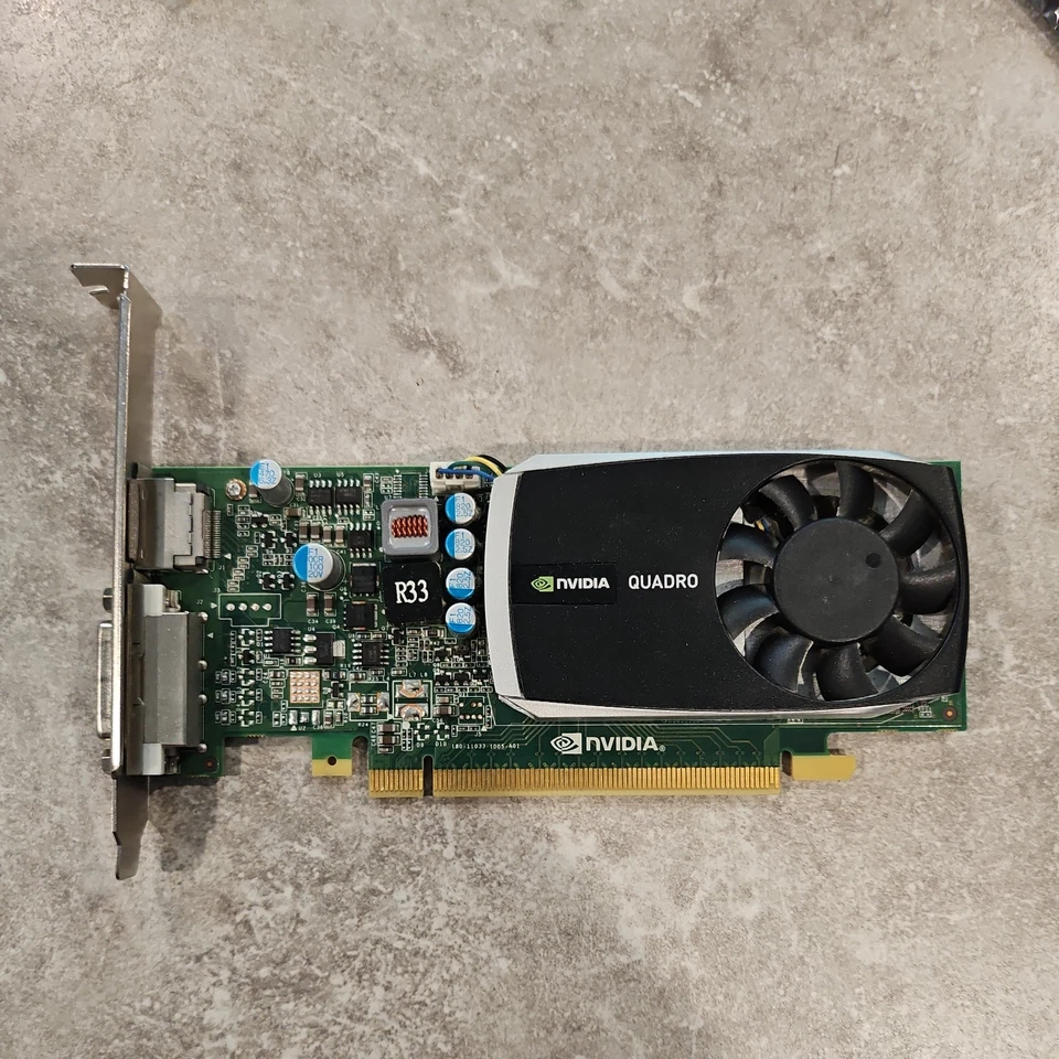 Dell NVIDIA Quadro 600 1GB DDR3 PCIe Graphics Card Dell P/N: 0PWG0F Tested - Image 1 of 1