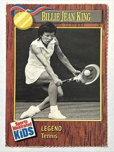 1990 Sports Illustrated for Kids Series 1 Legend, Billie Jean King, Card #210 - Bild 1 von 2