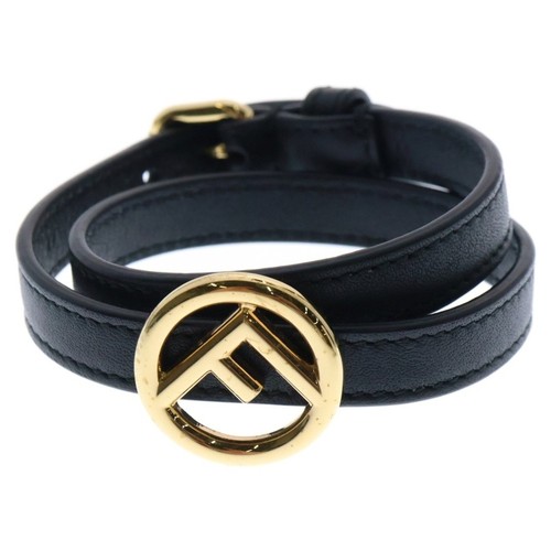 Bracciale FENDI F Logo Efiz Nero X Accessori Oro Usatode3566e321b0a2055a