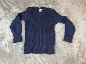 Brigade Quartermasters The Woolly Pully Blue 100% Wool Sweater Sz M/L (42) USAF - Picture 1 of 9
