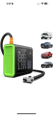 ANYKIT Tire Inflator Portable Air Compressor 150PSI 4X Fast (Dual Cylinder) Inflation