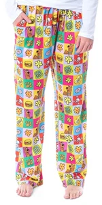 Scooby-Doo Damen Relp Pfotenabdruck Quadratisch Schlaf Pyjamahose (Large) - Bild 1 von 4