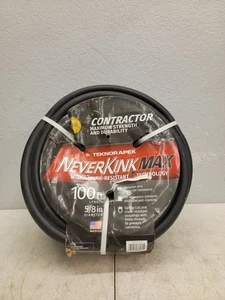 Vinilo negro Teknor Apex Neverkink Max 5/8 pulgadas x 100 pies para contratista sin torceduras - Imagen 1 de 7