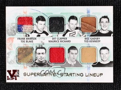 2012 ITG Superlative Volume 3 Gold Vault Ruby 1/1 Frank Brimsek Dit Clapper 1j8 - Image 1 of 3