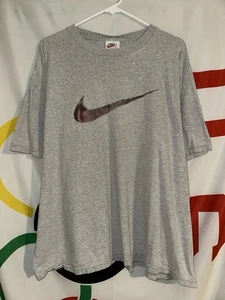 Vintage Nike T Shirt Herren XL grau Swoosh 90s Y2K - Bild 1 von 7