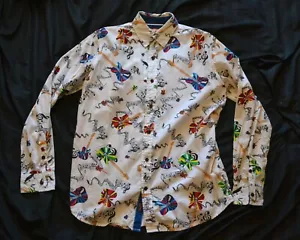 FRIDAY Shirt Men's Bold Eyecatching Joe Browns Guitar Musical Instruments M - Picture 1 of 12