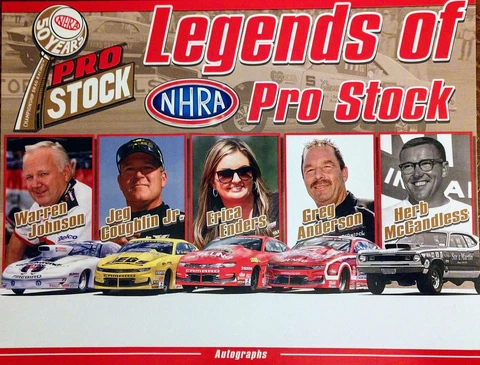 2019 50 Years Of Pro Stock SEMA Show Promo NHRA postcard ERICA ENDERS Cover