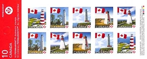 CANADA - BOOKLET BK385 - Scott 2249-2253 - FLAG OVER LIGHTHOUSE - Picture 1 of 1